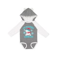 thumbnail image 1 of Inktastic Polar Bear My Grandma Loves Me in Santa Hat with Snowflakes Boys or Girls Long Sleeve Baby Bodysuit, 1 of 5