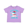 thumbnail image 1 of Inktastic Polar Bear My Grandma Loves Me in Santa Hat with Snowflakes Boys or Girls Toddler T-Shirt, 1 of 5