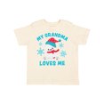 thumbnail image 1 of Inktastic Polar Bear My Grandma Loves Me in Santa Hat with Snowflakes Boys or Girls Toddler T-Shirt, 1 of 5
