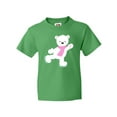 thumbnail image 1 of Inktastic Polar Bear, White Bear, Ice Skating Bear, Scarf Youth T-Shirt, 1 of 5