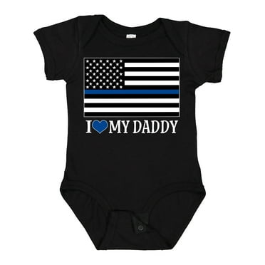 Inktastic Police Officer Daddy Law Enforcement Boys or Girls Baby Bodysuit
