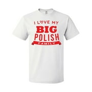 Inktastic Polish Heritage I Love My Family T-Shirt