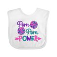 thumbnail image 1 of Inktastic Pom Pom Power Cheerleader Boys or Girls Baby Bib, 1 of 4