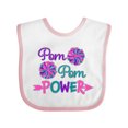 thumbnail image 1 of Inktastic Pom Pom Power Cheerleader Boys or Girls Baby Bib, 1 of 4
