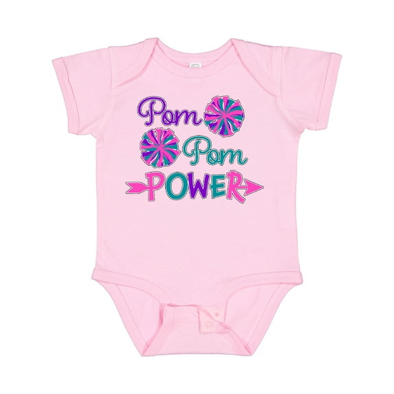 Inktastic Pom Pom Power- Cheerleader Boys or Girls Baby Bodysuit