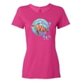thumbnail image 1 of Inktastic Pompano Beach, Florida Swimming Sea Turtle with Bubbles Women's T-Shirt, 1 of 5