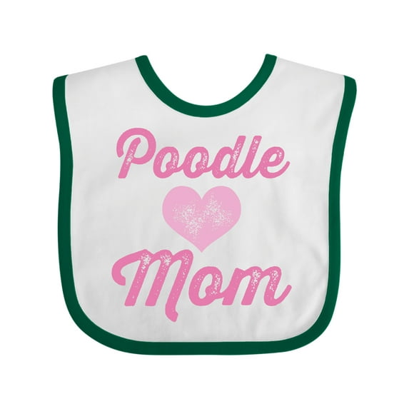 Inktastic Poodle Mom Cute Dog Gift Girls Baby Bib