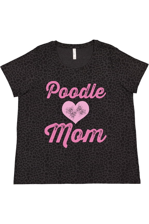 Poodle Mom Cute Dog Women's Plus Size T-Shirt