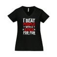thumbnail image 1 of Inktastic Pool Billiards Game Gift Women's Plus Size V-Neck T-Shirt, 1 of 5