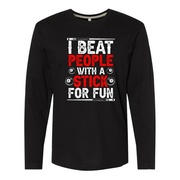 Inktastic Pool Billiards Game Long Sleeve T-Shirt