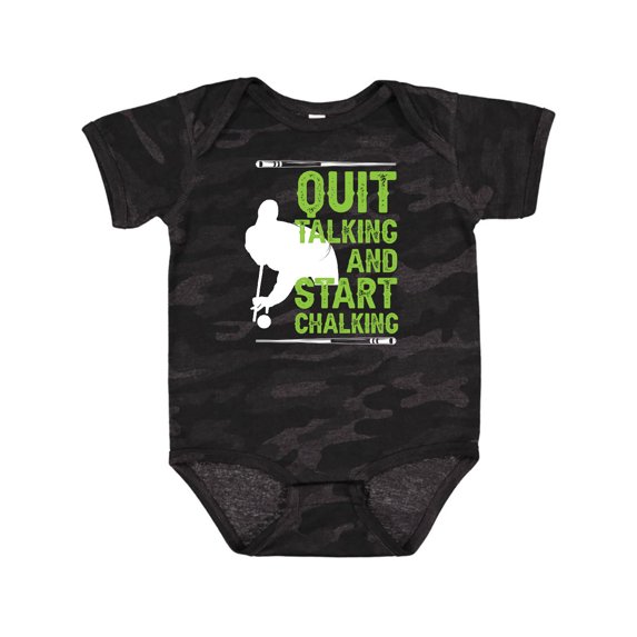 Inktastic Pool Player Billiards Quote Boys or Girls Baby Bodysuit