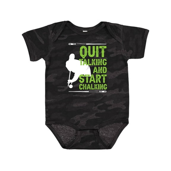 Inktastic Pool Player Billiards Quote Boys or Girls Baby Bodysuit