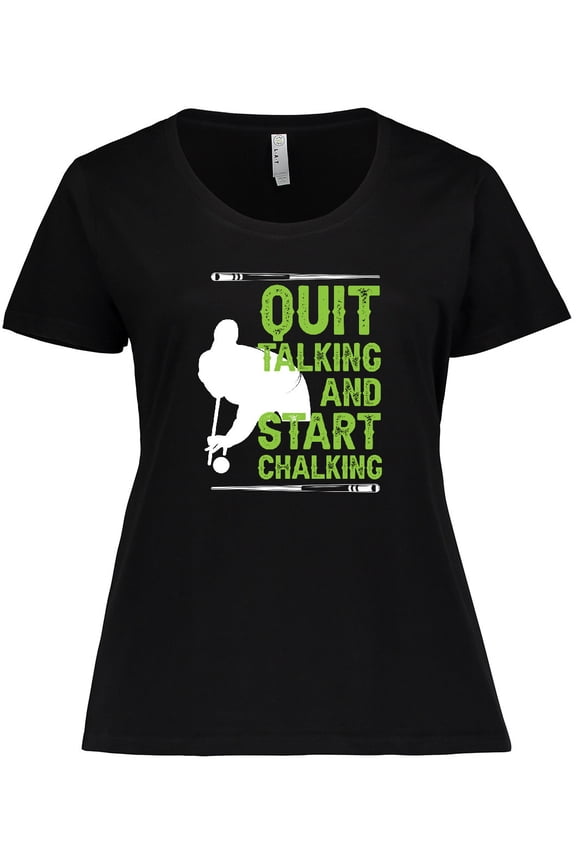 Pool Player Gift Billiards Quote Women's Plus Size T-Shirt