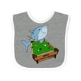 thumbnail image 1 of Inktastic Pool Shark Boys or Girls Baby Bib, 1 of 4