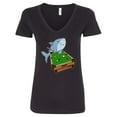 thumbnail image 1 of Inktastic Pool Shark Women's V-Neck T-Shirt, 1 of 5