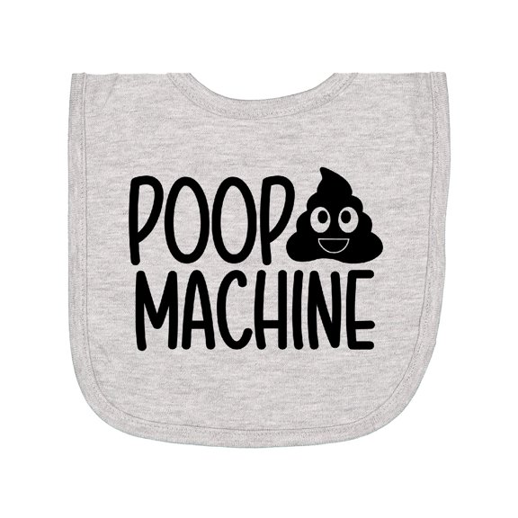 Inktastic Poop Machine Newborn Bib