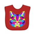 thumbnail image 1 of Inktastic Pop Art Cat Boys or Girls Baby Bib, 1 of 4