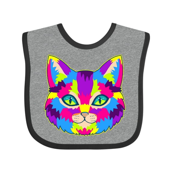 Inktastic Pop Art Cat Boys or Girls Baby Bib