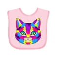 thumbnail image 1 of Inktastic Pop Art Cat Boys or Girls Baby Bib, 1 of 4