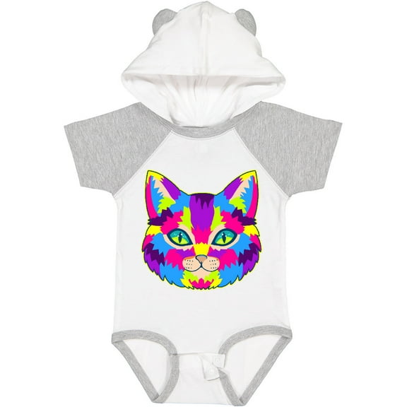 Inktastic Pop Art Cat Boys or Girls Baby Bodysuit