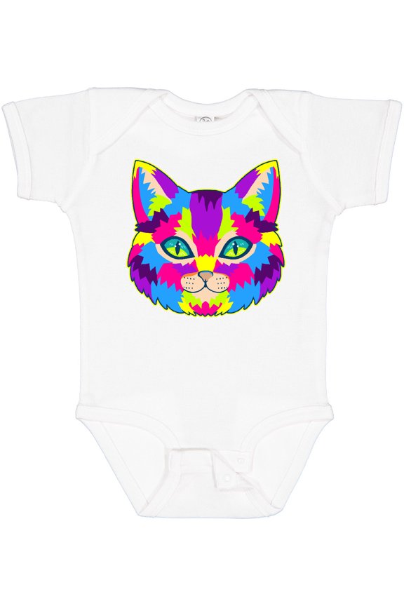 Pop Art Cat Boys or Girls Baby Bodysuit