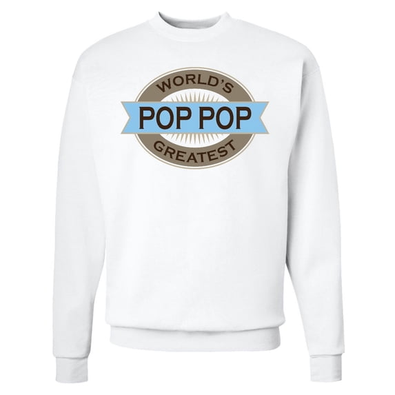 Inktastic Pop Pop Worlds Greatest Adult Sweatshirt