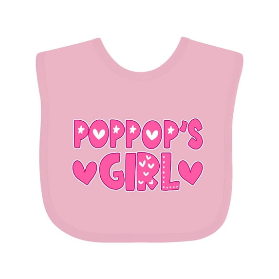 Inktastic Pop Pop's Girl Girls Baby Bib