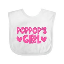 Inktastic Pop Pop's Girl Girls Baby Bib