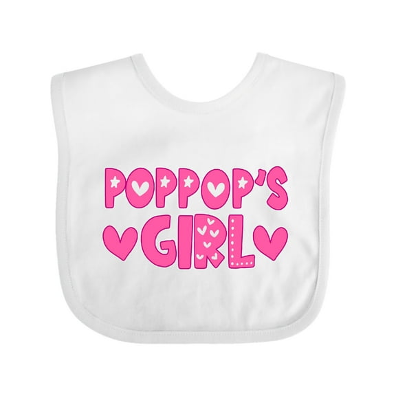 Inktastic Pop Pop's Girl Girls Baby Bib