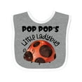 thumbnail image 1 of Inktastic Pop Pop's Little Ladybug Boys or Girls Baby Bib, 1 of 4