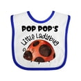 thumbnail image 1 of Inktastic Pop Pop's Little Ladybug Boys or Girls Baby Bib, 1 of 4
