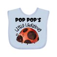 thumbnail image 1 of Inktastic Pop Pop's Little Ladybug Boys or Girls Baby Bib, 1 of 4