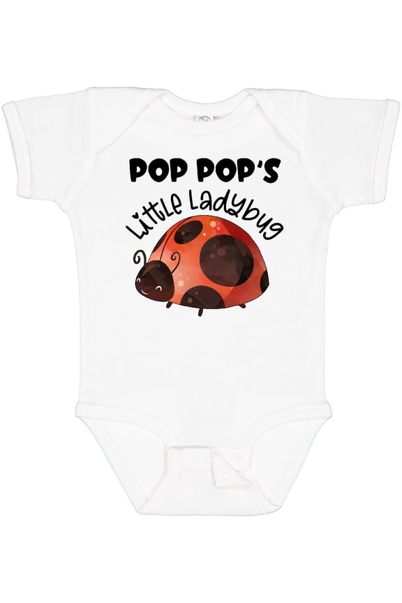 Pop Pop's Little Ladybug Boys or Girls Baby Bodysuit