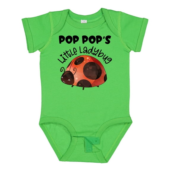 Inktastic Pop Pop's Little Ladybug Boys or Girls Baby Bodysuit