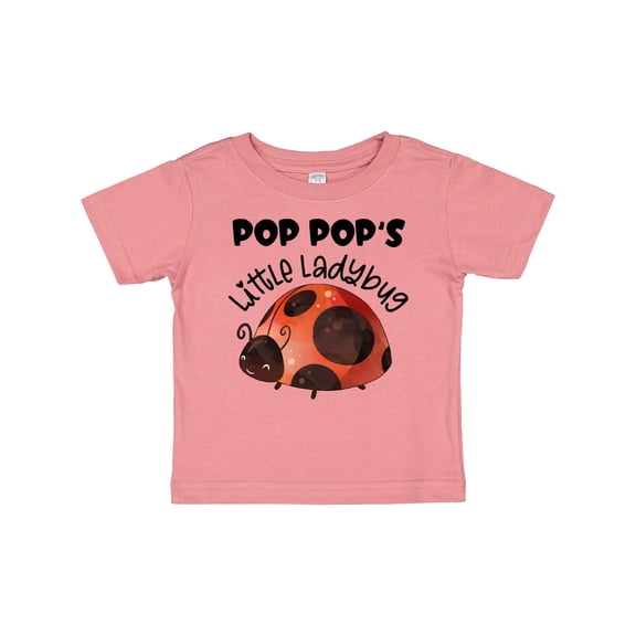 Inktastic Pop Pop's Little Ladybug Boys or Girls Baby T-Shirt