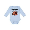 thumbnail image 1 of Inktastic Pop Pop's Little Ladybug Boys or Girls Long Sleeve Baby Bodysuit, 1 of 5