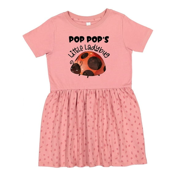 Inktastic Pop Pop's Little Ladybug Girls Toddler Dress