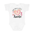 thumbnail image 1 of Inktastic Pop Pop's Little Sweetie with Pink Heart Cookie Boys or Girls Baby Bodysuit, 1 of 5