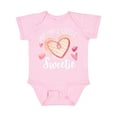 thumbnail image 1 of Inktastic Pop Pop's Little Sweetie with Pink Heart Cookie Boys or Girls Baby Bodysuit, 1 of 5