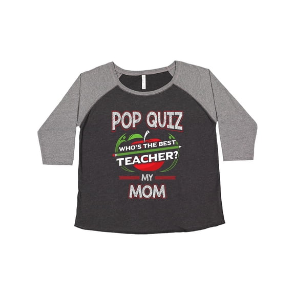 Inktastic Pop Quiz Mom Best Teacher Women's Plus Size T-Shirt