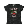 thumbnail image 1 of Inktastic Pop Quiz Mom Best Teacher Women's T-Shirt, 1 of 5