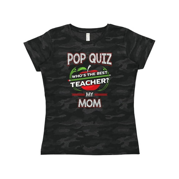 Inktastic Pop Quiz Mom Best Teacher Women's T-Shirt