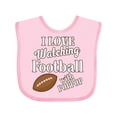 thumbnail image 1 of Inktastic PopPop Football Watching Grandson Gift Boys or Girls Baby Bib, 1 of 4
