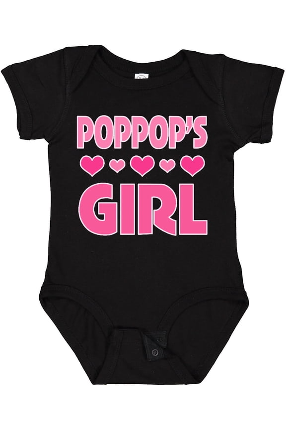 Poppop Girl Granddaughter Girls Baby Bodysuit