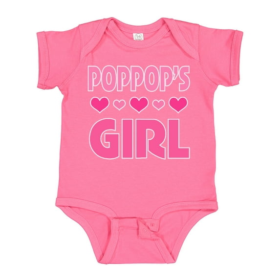 Inktastic Poppop Girl Granddaughter Girls Baby Bodysuit