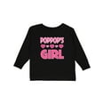 thumbnail image 1 of Inktastic PopPop Girl Granddaughter Girls Long Sleeve Toddler T-Shirt, 1 of 5