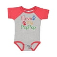 thumbnail image 1 of Inktastic Poppop Grandkids Handprints Boys or Girls Baby Bodysuit, 1 of 5