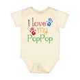thumbnail image 1 of Inktastic Poppop Grandkids Handprints Boys or Girls Baby Bodysuit, 1 of 5