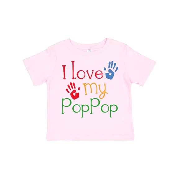 Inktastic PopPop Grandkids Handprints Boys or Girls Toddler T-Shirt