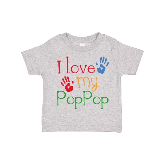 Inktastic PopPop Grandkids Handprints Boys or Girls Toddler T-Shirt